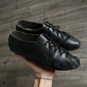 Vintage Slim Leather Lace Up Derby Tap Dress Shoe